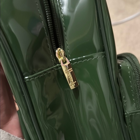 New Harrods Dark Green Mini Backpack with Teddy Bear Motif - Picture 4 of 6